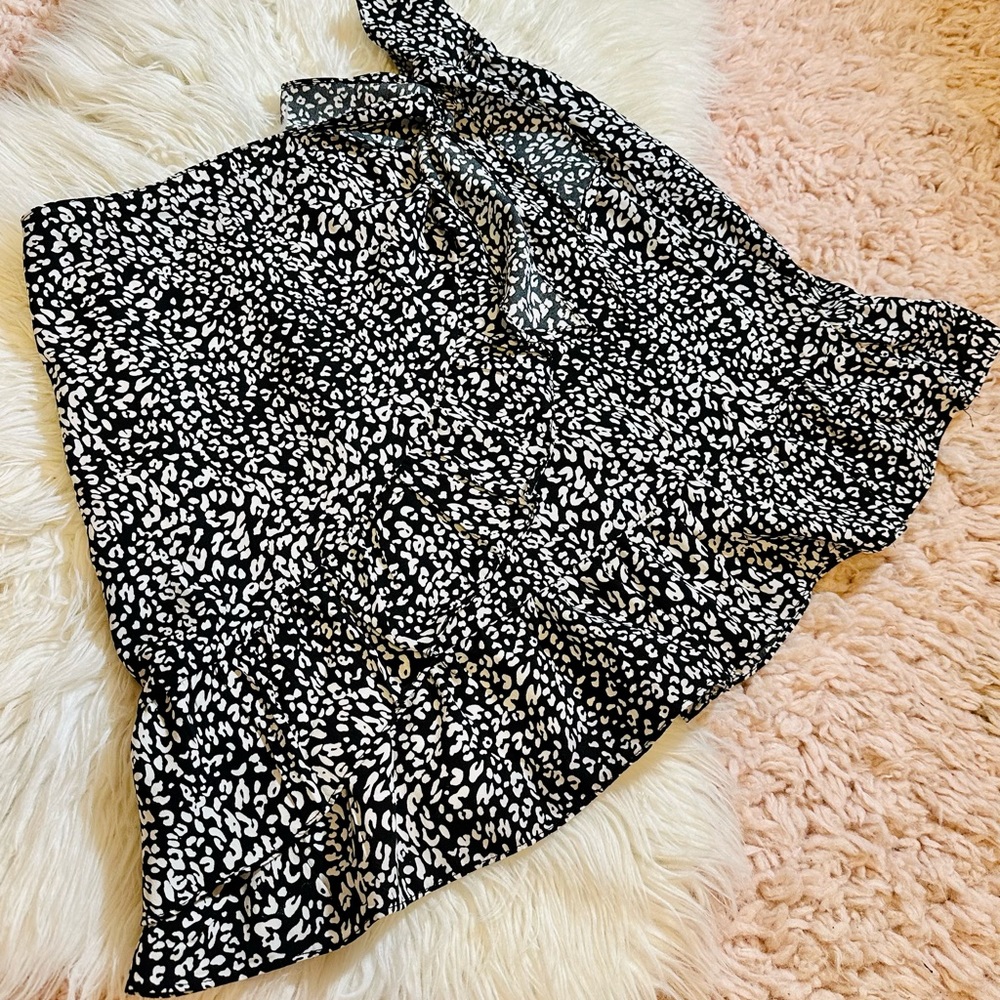 NWT Polka Dot Mini Wrap Skirt